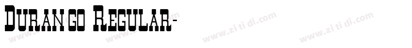 Durango Regular字体转换